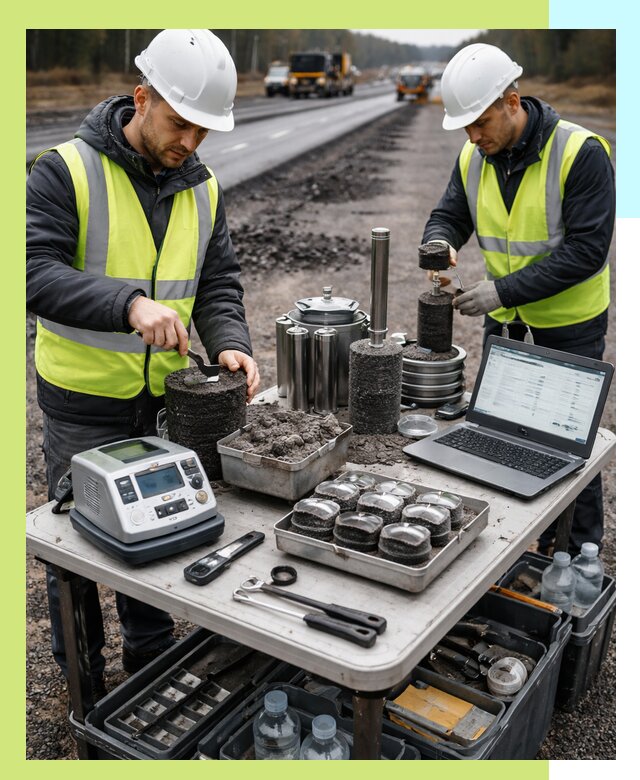 Сертификация асфальта: испытания и подтверждение в Слободской