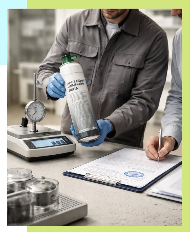 Сертификация монтажной пены в Слободской от 15458 р. | Алешин-Слб