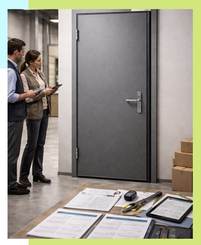 Сертификация противопожарных дверей в Слободской от 9275 р. | Алешин-Слб