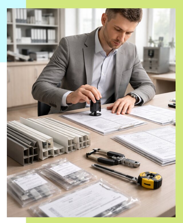 Сертификация ПВХ продукции в Слободской от 8759 р., Алешин-Слб