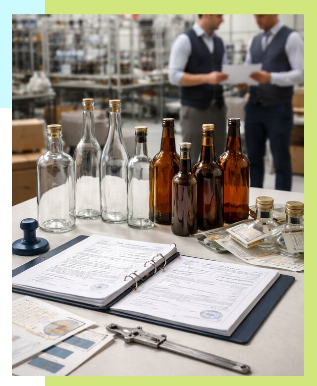 Сертификация стеклянных бутылок в Слободской от 25763 р. | Алешин-Слб