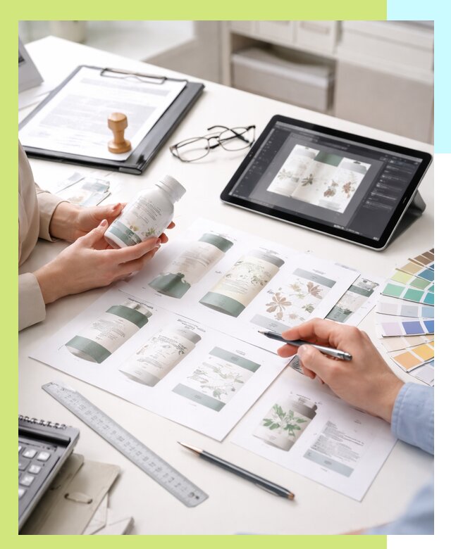 Профессиональная разработка дизайна и текста этикетки продукции в Слободской