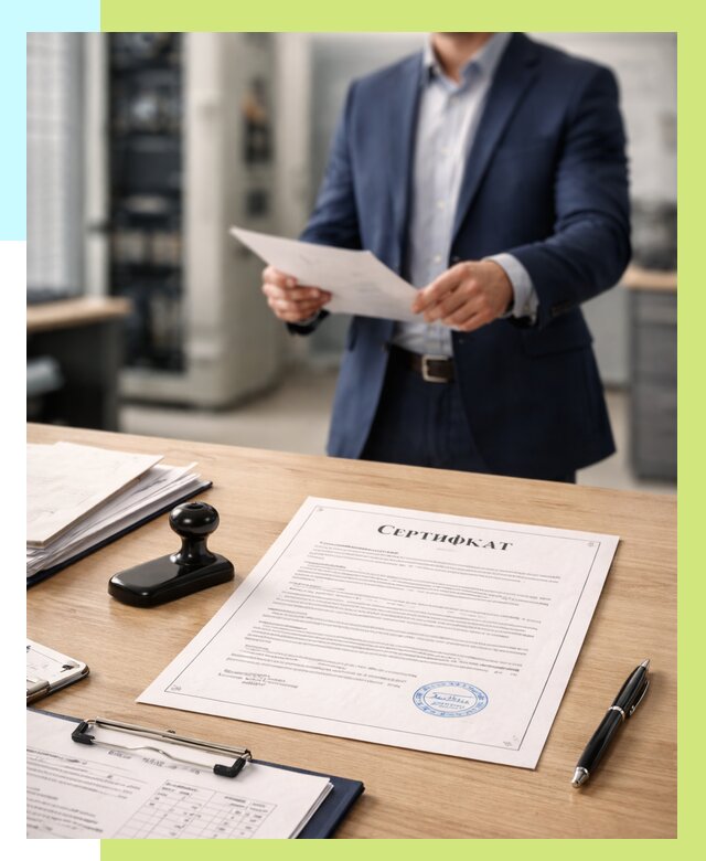 Сертификат на оборудование в Слободской от 15458 р. | Алешин-Слб